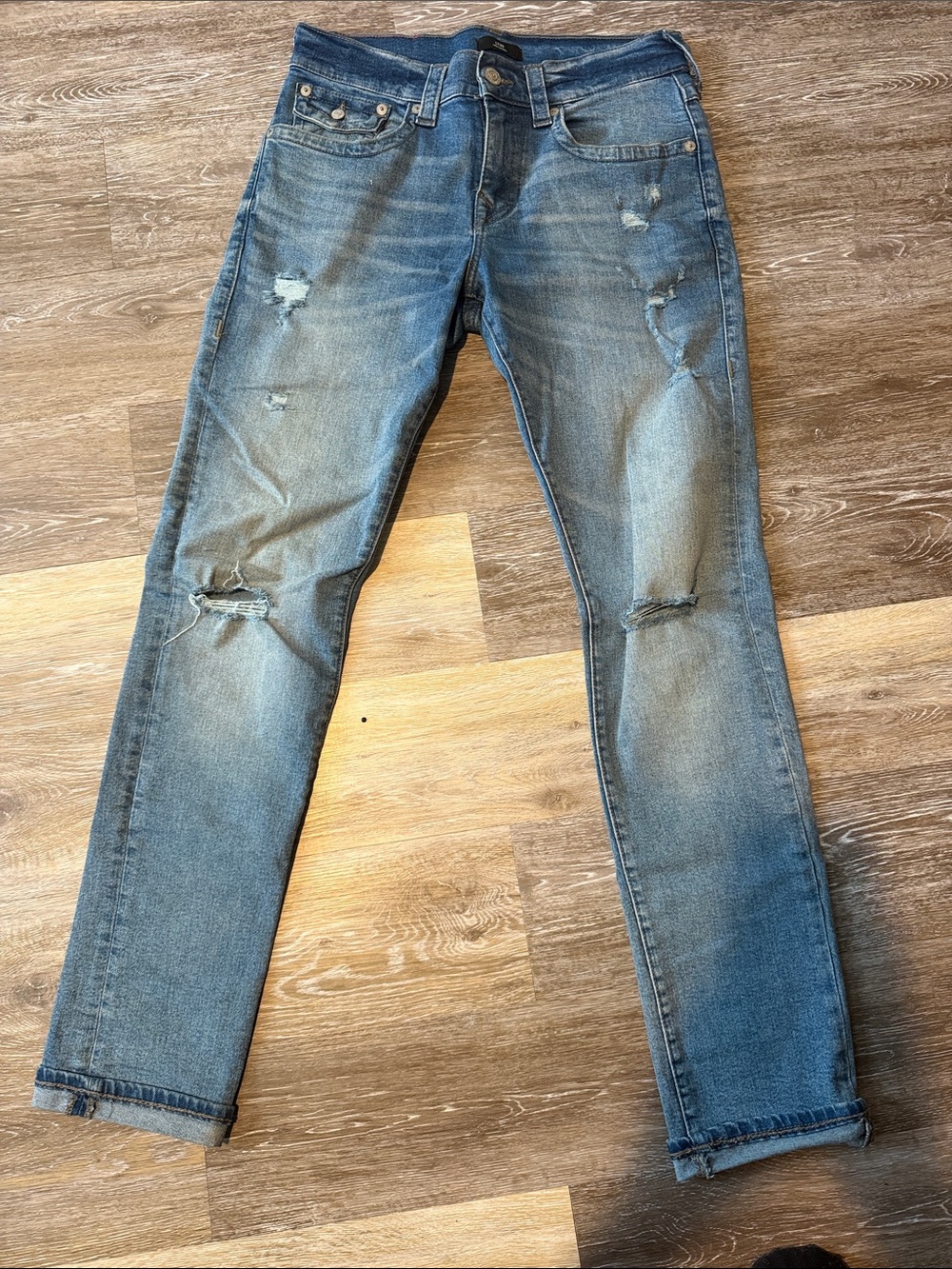 Men's True Religion Geno Relaxed Slim Fit Blue Jeans